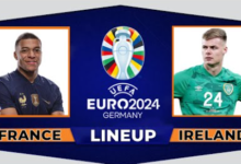 france national football team vs republic of ireland national football team lineups
