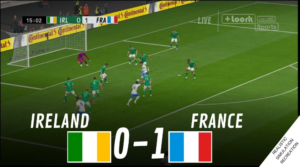 france national football team vs republic of ireland national football team lineups
